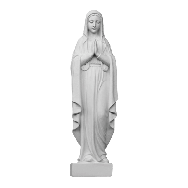 Praying Madonna Medium Marble Statue